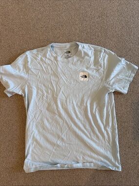 North Face pale blue tee - size M